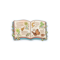 Nature book sticker