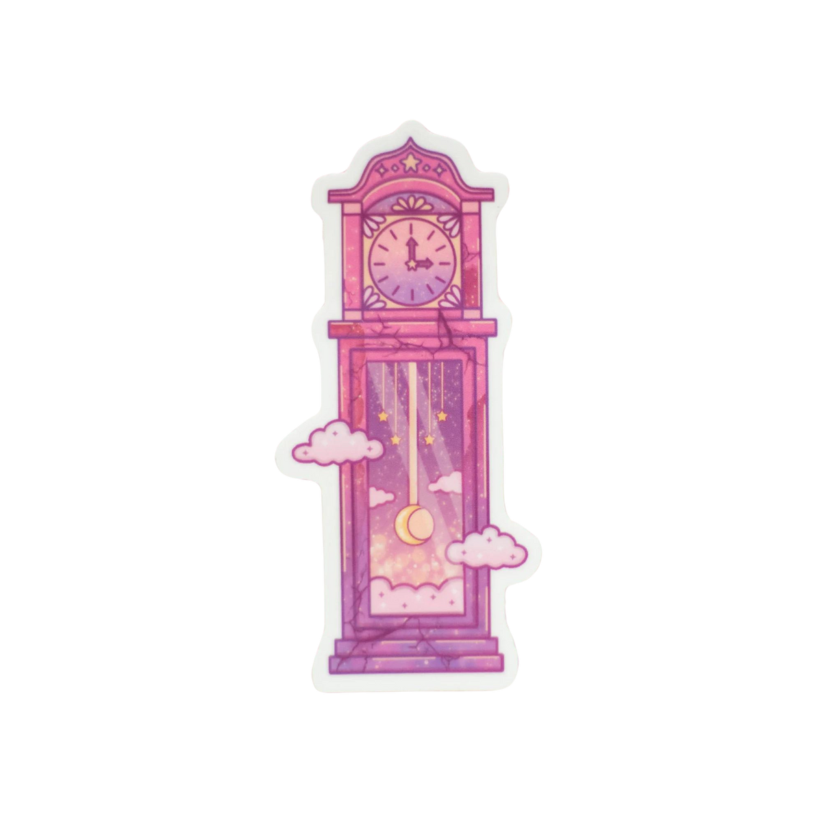 Grandfather clock sticker