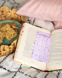 Lavender dreams reading log bookmark