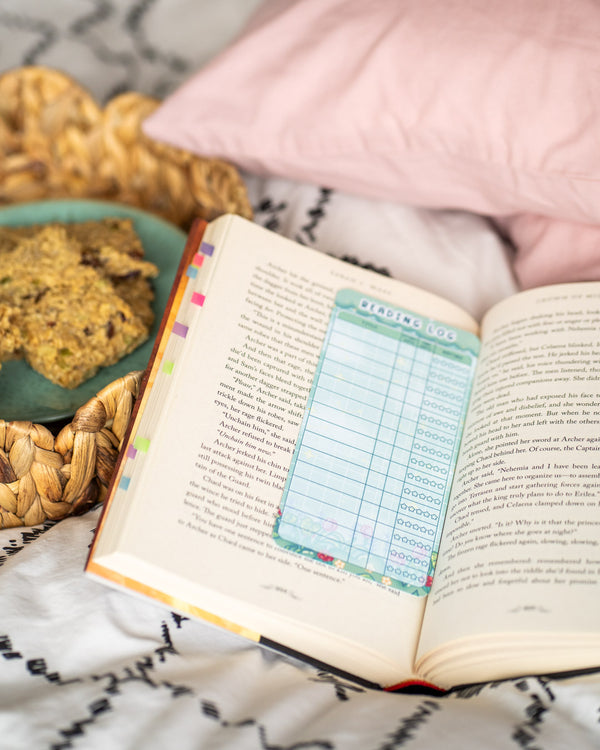 Botanical bliss reading log bookmark