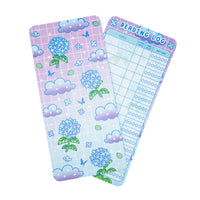 Hydrangea dreams reading log bookmark