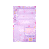 Pastel academia daily planner pad