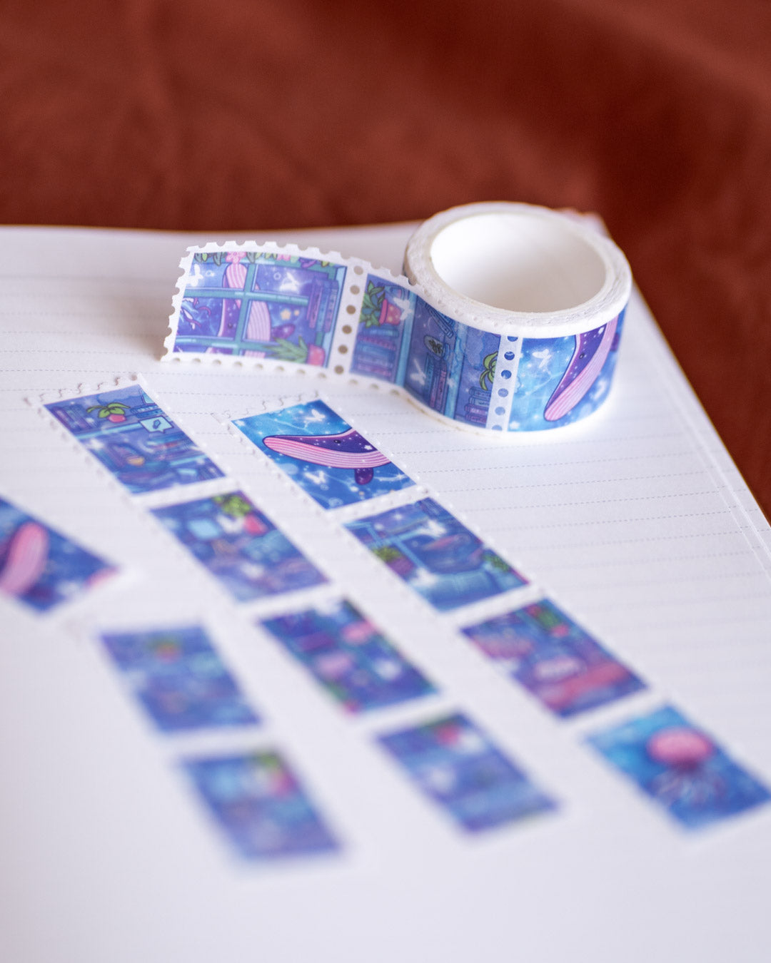 Reading room stamp washi tape