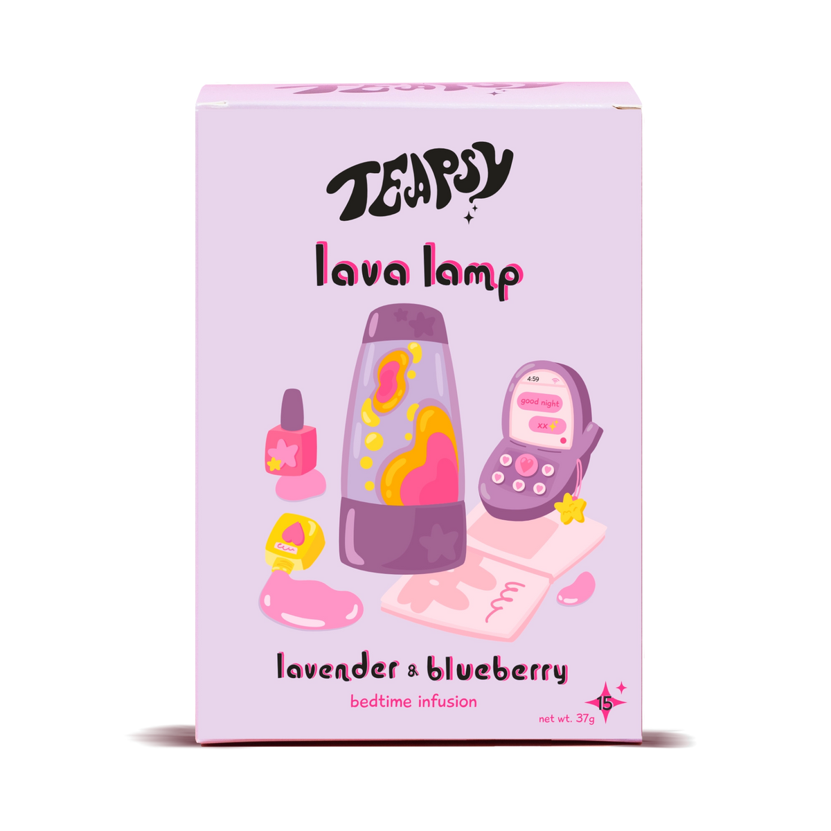 Lava lamp - lavender + blueberry bedtime tea